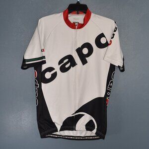 Capo full zip cycling jersey men's size large